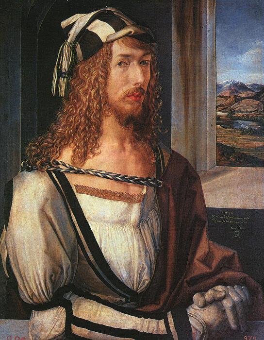 Albrecht Durer Self Portrait with Gloves